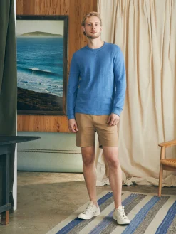 Faherty Brand Sunwashed Slub Crew -