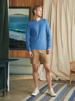 Faherty Brand Sunwashed Slub Crew -
