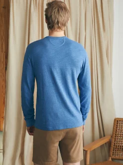 Faherty Brand Sunwashed Slub Crew -