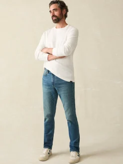 Faherty Brand Sunwashed Slub Crew -