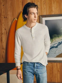 Faherty Brand Sunwashed Slub Henley -