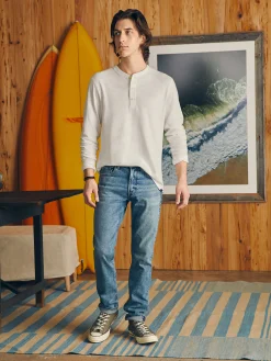 Faherty Brand Sunwashed Slub Henley -