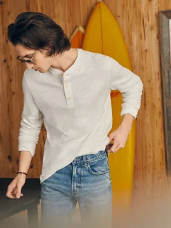Faherty Brand Sunwashed Slub Henley -