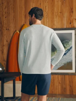 Faherty Brand Sunwashed Slub Henley (Tall) -