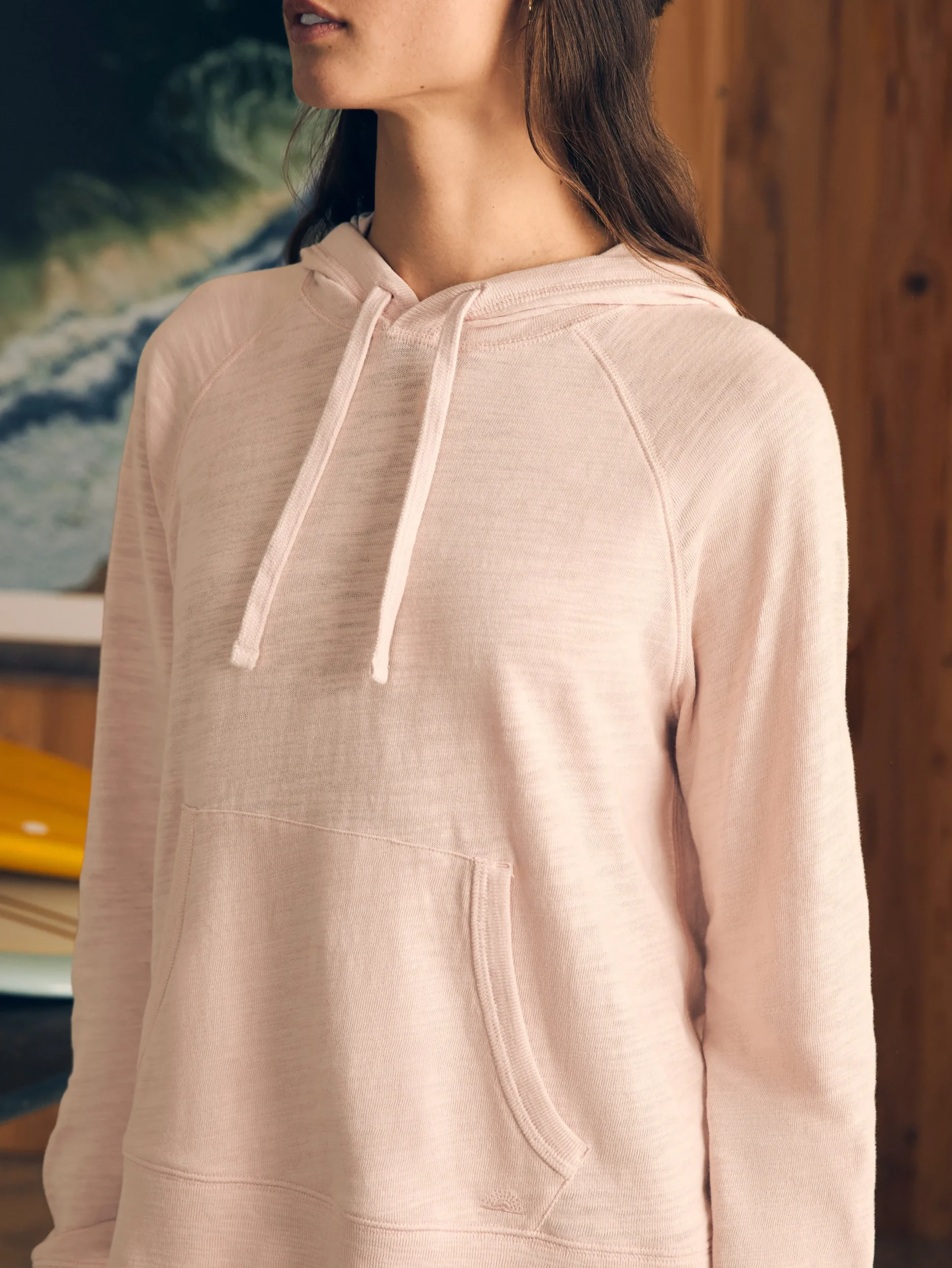 Women Faherty Brand Sunwashed Slub Hoodie -