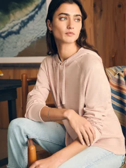 Women Faherty Brand Sunwashed Slub Hoodie -