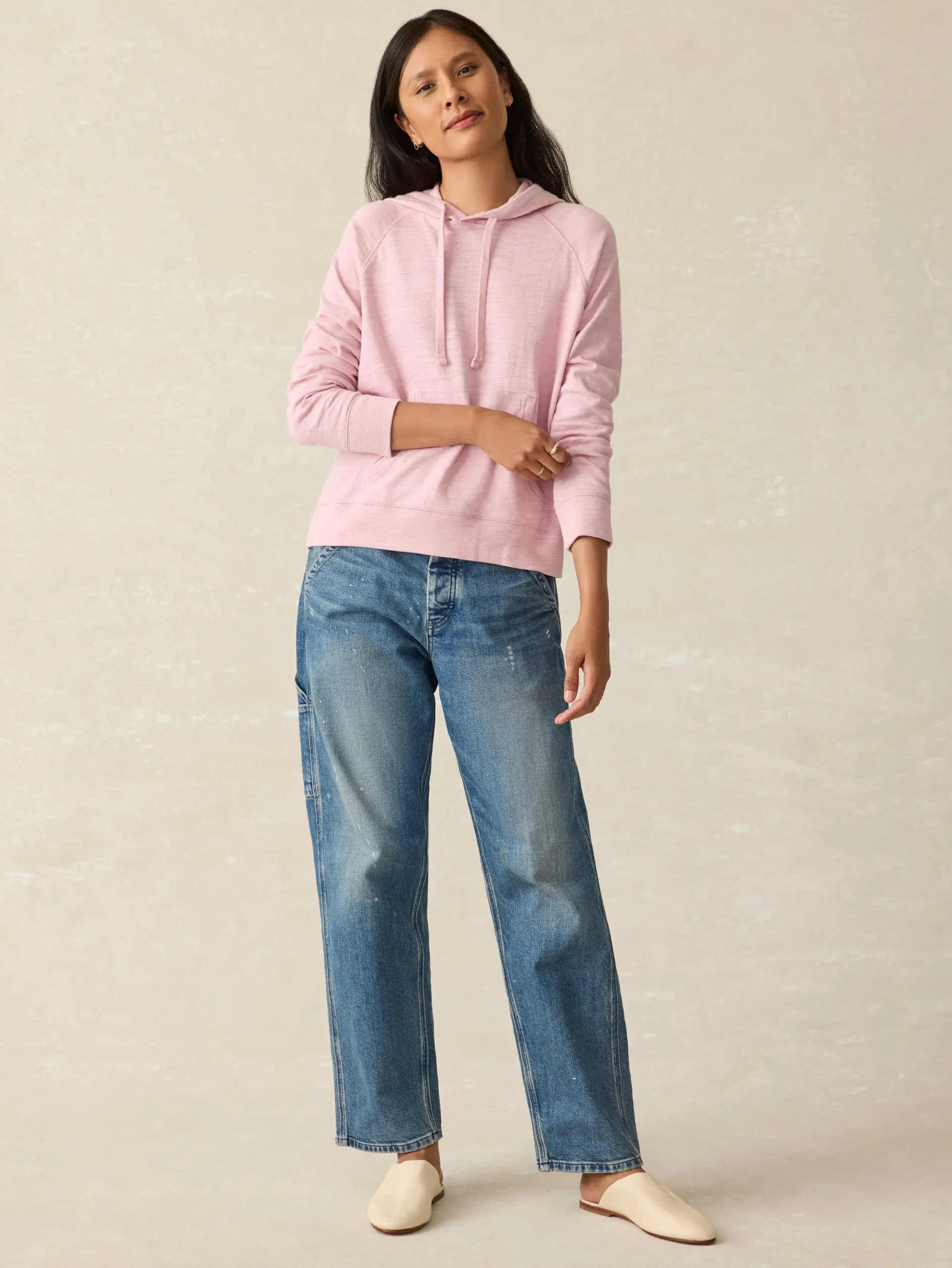 Women Faherty Brand Sunwashed Slub Hoodie -