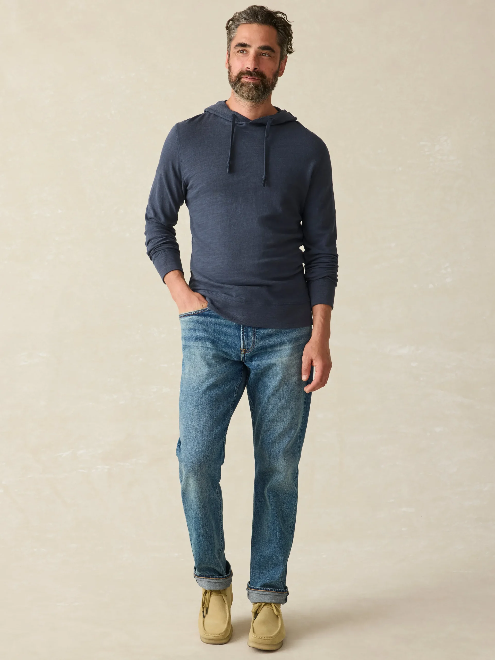 Faherty Brand Sunwashed Slub Hoodie (Tall) -