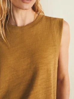 Women Faherty Brand Sunwashed Slub Muscle Tank -
