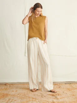 Women Faherty Brand Sunwashed Slub Muscle Tank -