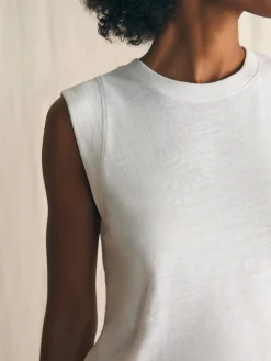 Women Faherty Brand Sunwashed Slub Muscle Tank -