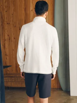 Faherty Brand Sunwashed Slub Quarter Zip (Tall) -