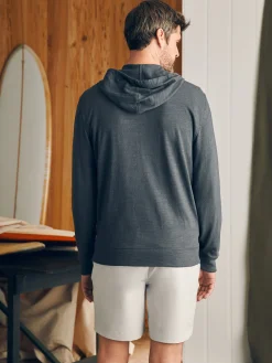 Faherty Brand Sunwashed Slub Zip Hoodie -