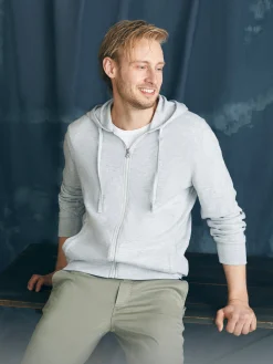 Faherty Brand Sunwashed Slub Zip Hoodie -