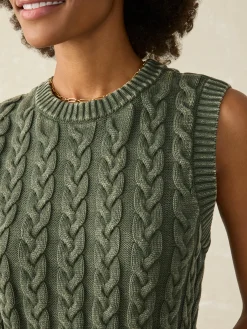 Women Faherty Brand Sunwashed Sweater Vest -