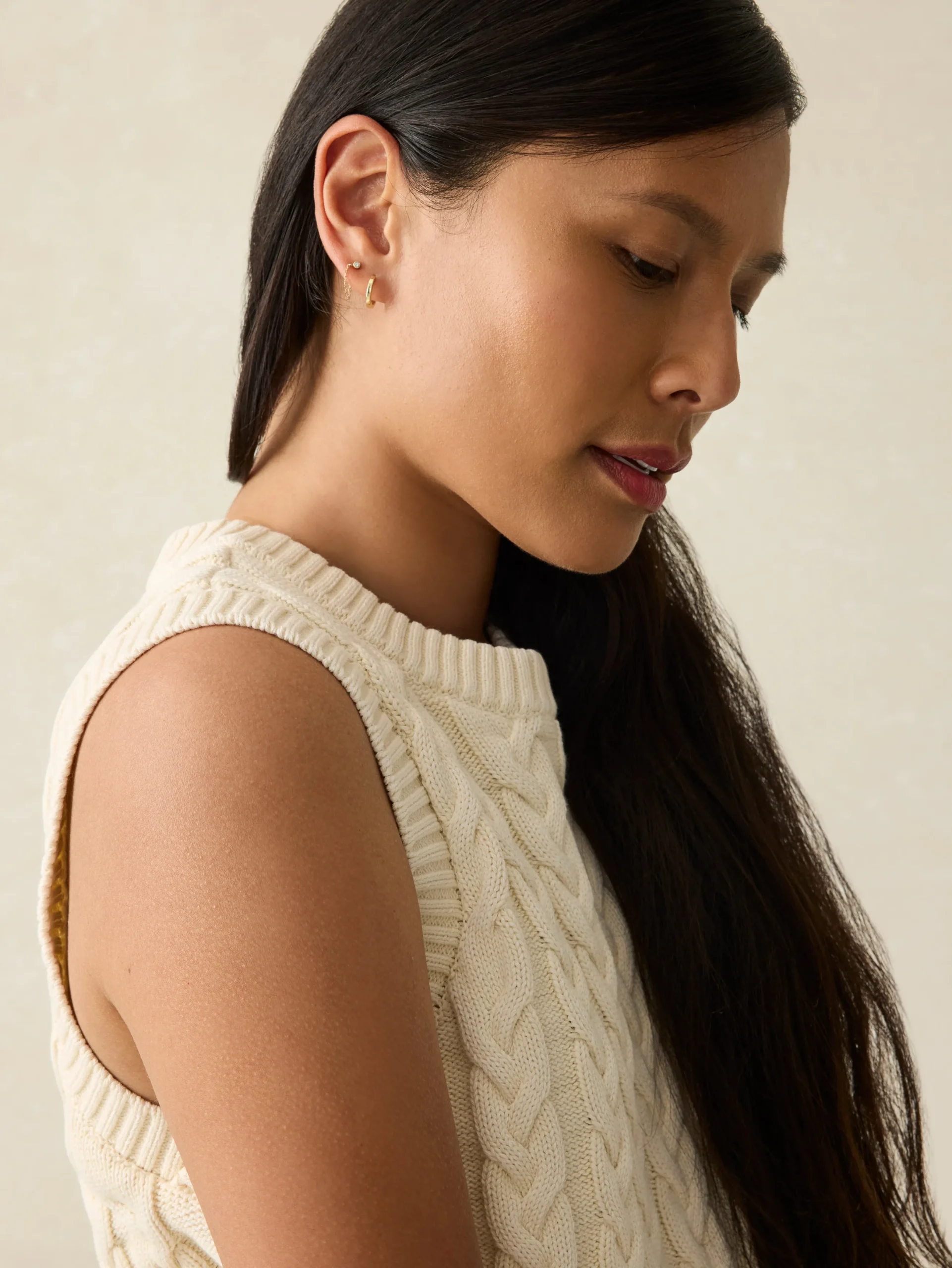 Women Faherty Brand Sunwashed Sweater Vest -