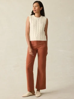 Women Faherty Brand Sunwashed Sweater Vest -