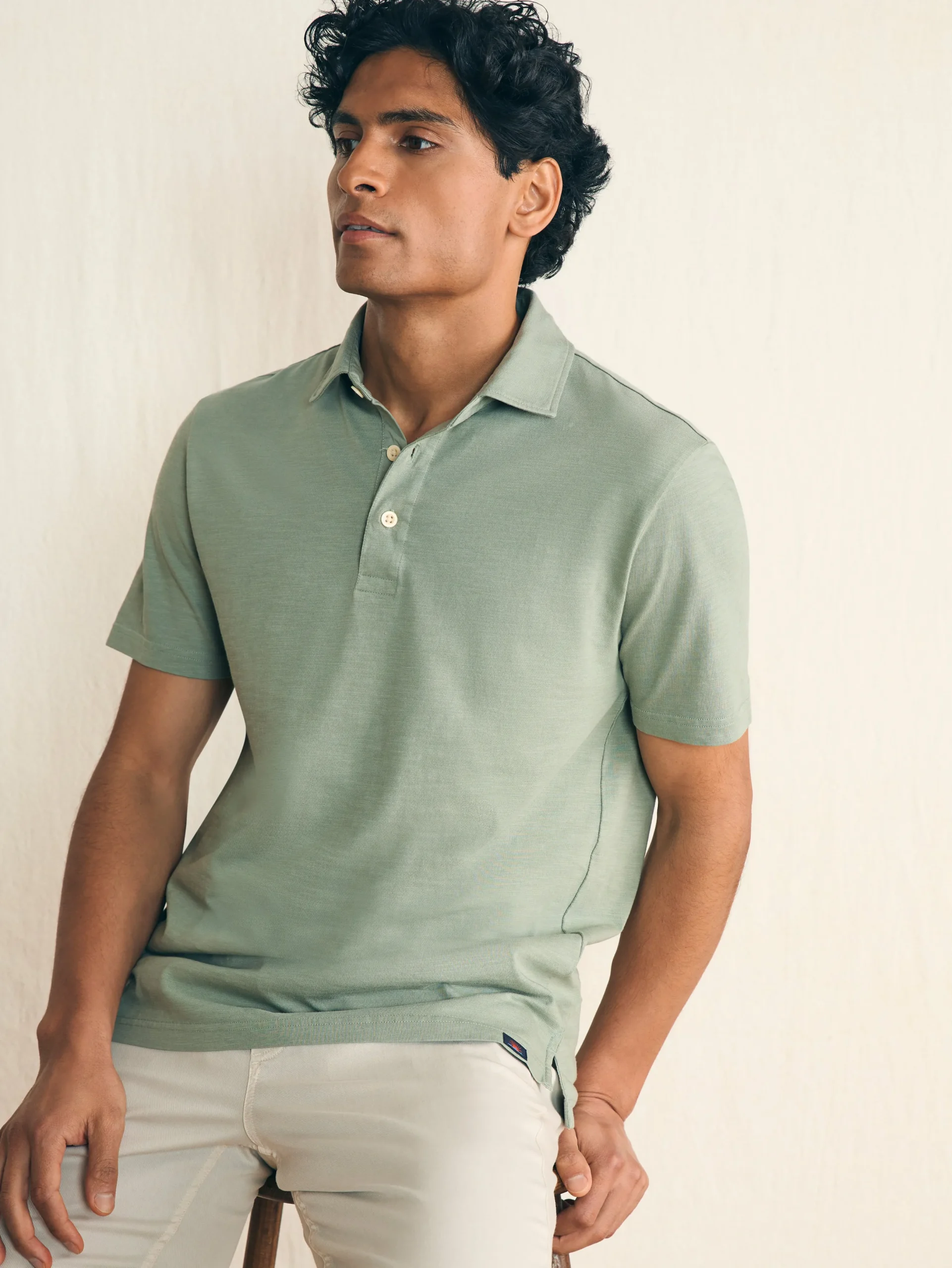 Faherty Brand Sunwashed T-Shirt Polo -