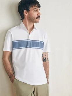 Faherty Brand Sunwashed T-Shirt Polo -