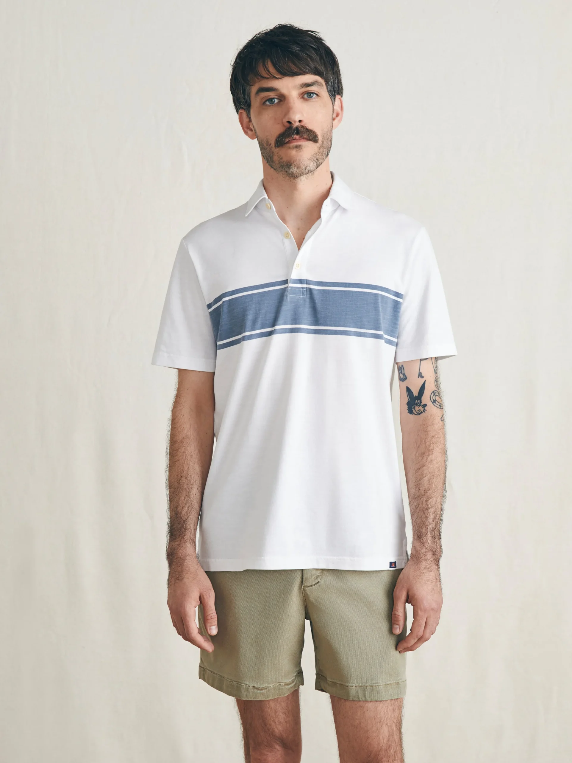 Faherty Brand Sunwashed T-Shirt Polo -