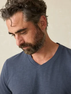 Faherty Brand Sunwashed V-Neck Tee -