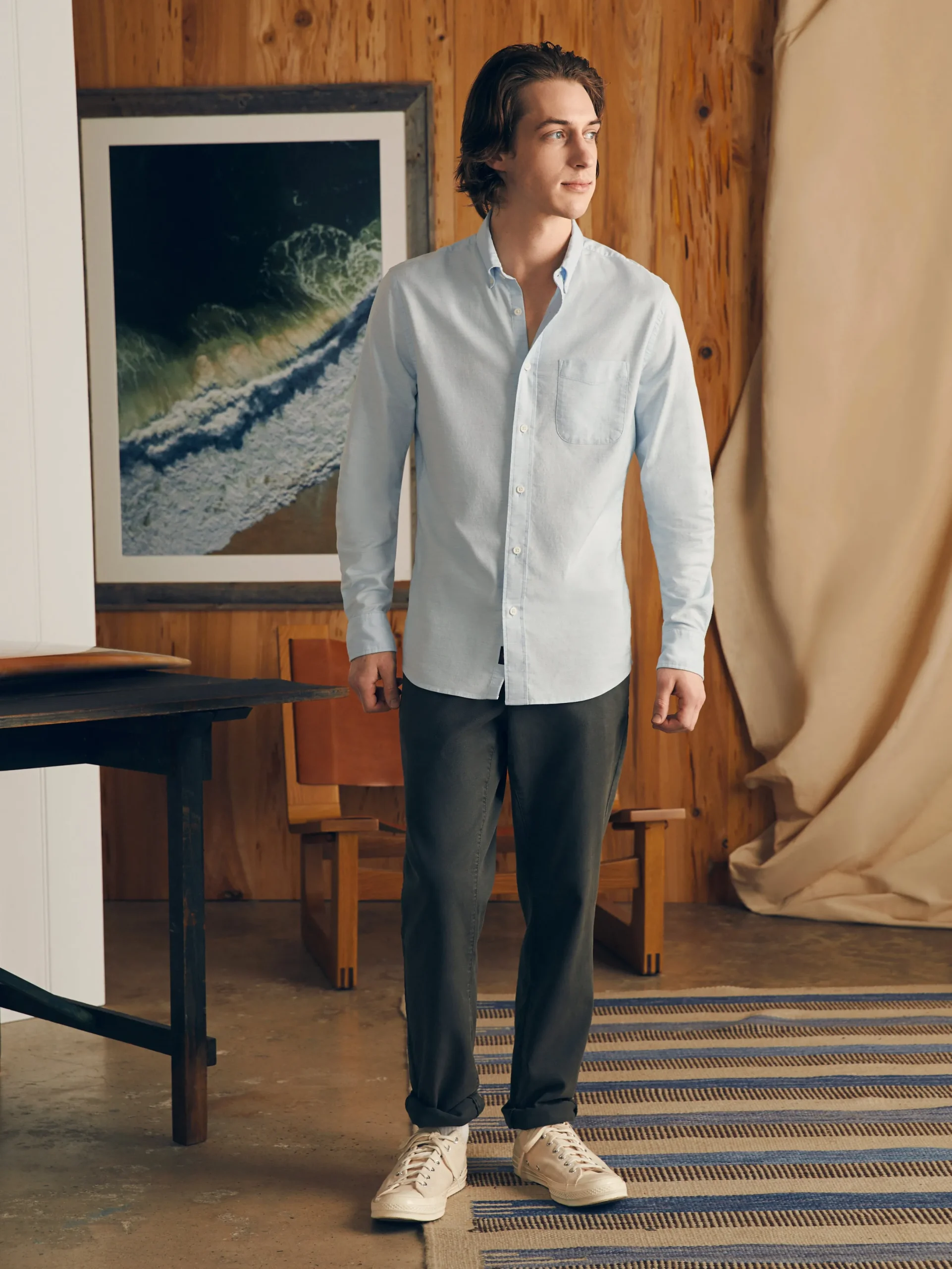Faherty Brand Supima Oxford Shirt -