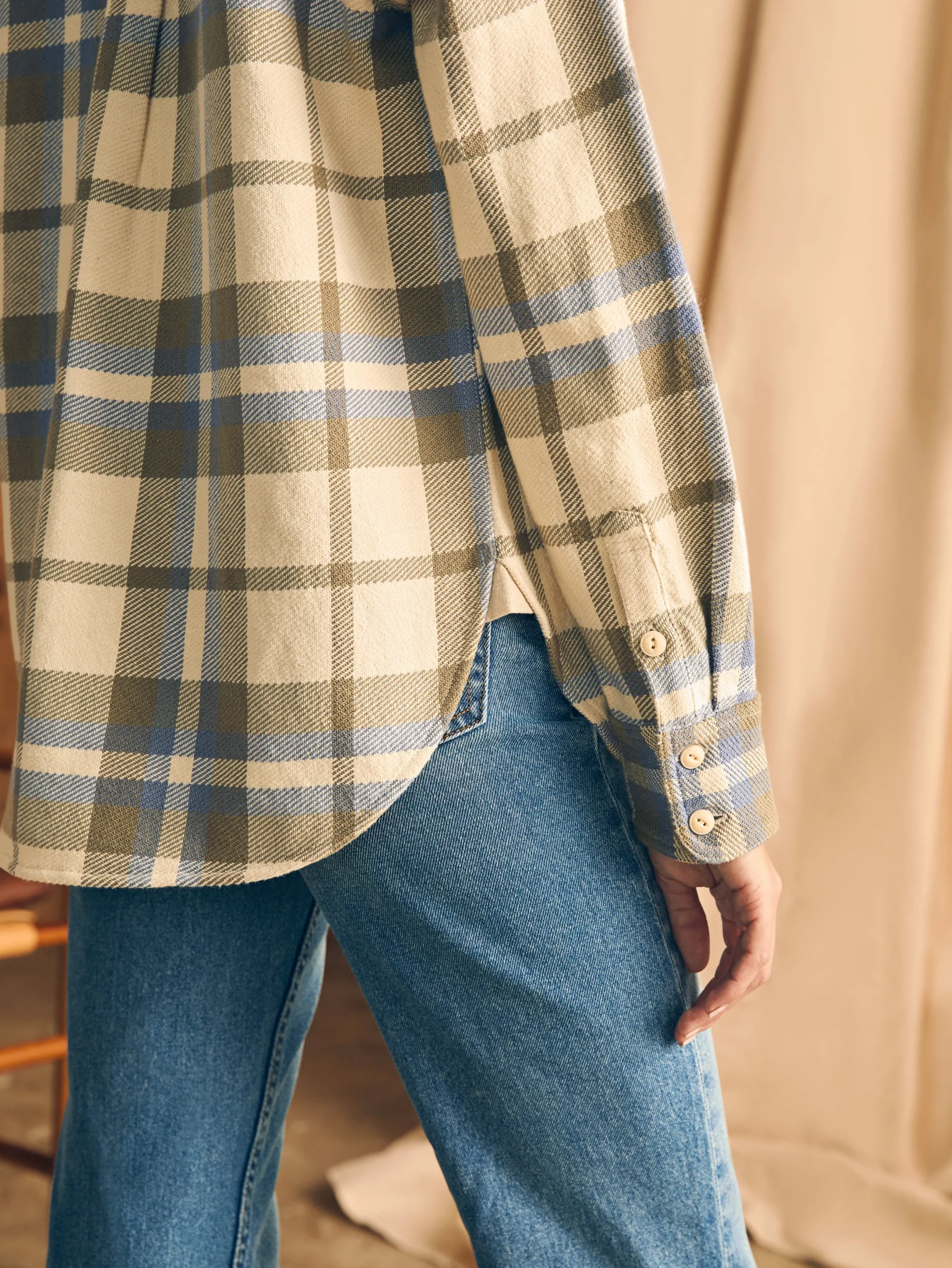 Women Faherty Brand Surf Flannel -