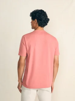 Faherty Brand Surf Stripe Sunwashed Pocket Tee -