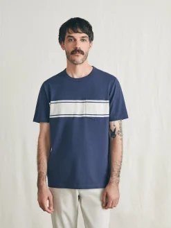 Faherty Brand Surf Stripe Sunwashed Tee (Tall) -