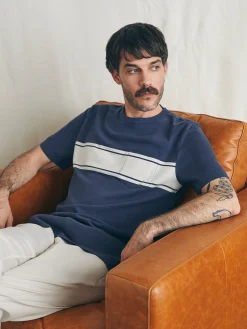 Faherty Brand Surf Stripe Sunwashed Tee (Tall) -