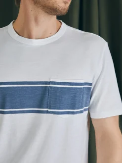 Faherty Brand Surf Stripe Sunwashed Tee (Tall) -