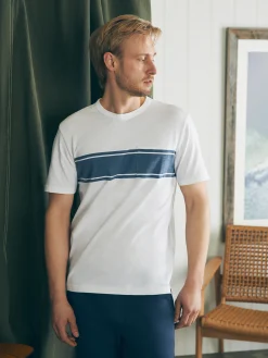 Faherty Brand Surf Stripe Sunwashed Tee (Tall) -