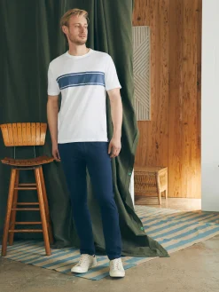 Faherty Brand Surf Stripe Sunwashed Tee (Tall) -