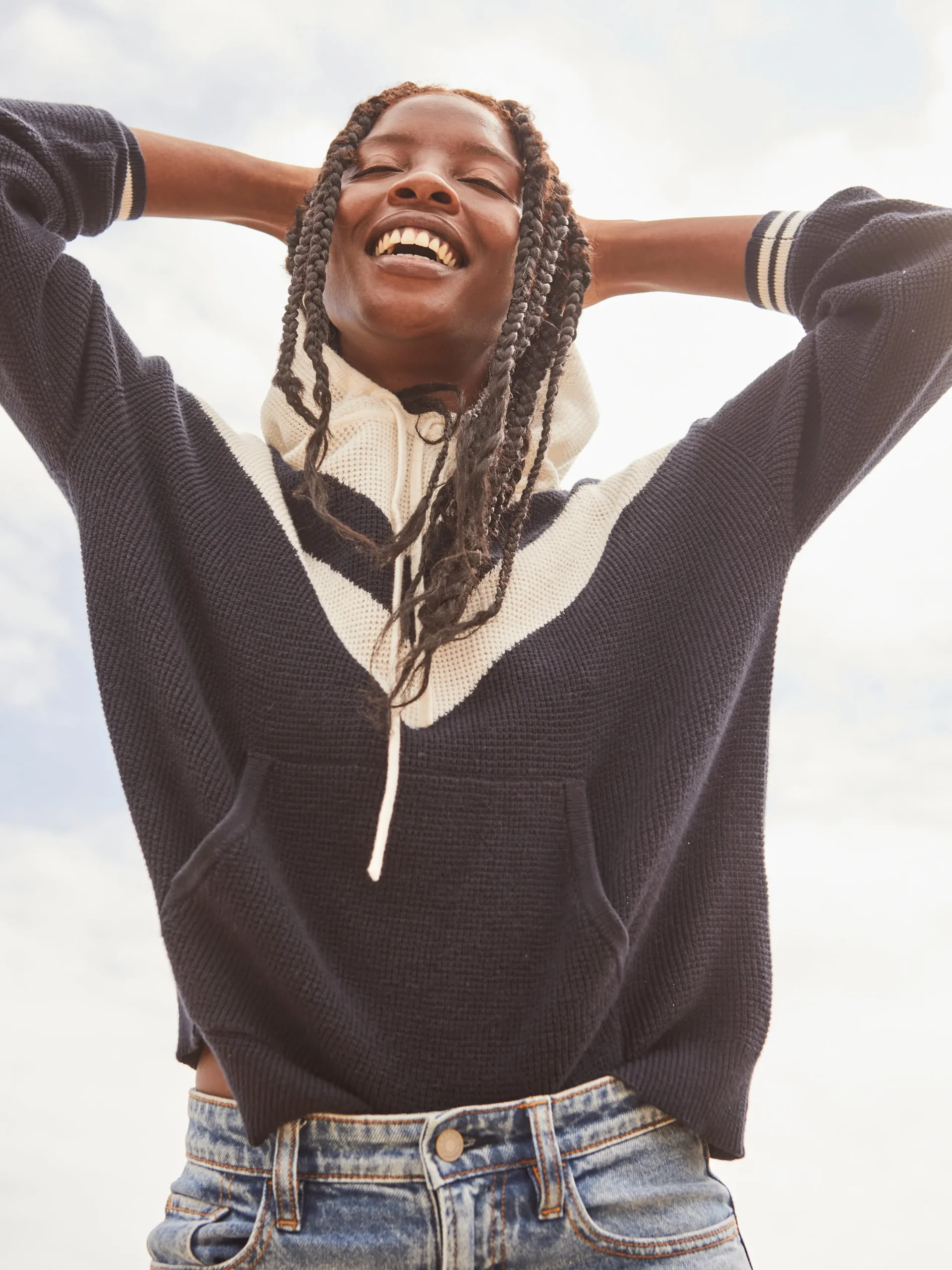 Women Faherty Brand Throwback Sweater Hoodie -