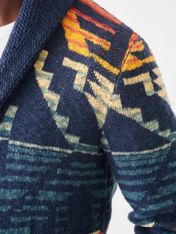 Faherty Brand Thunder Voice Eagle Cardigan -