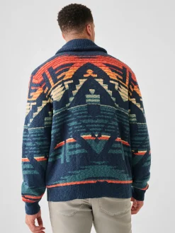 Faherty Brand Thunder Voice Eagle Cardigan -