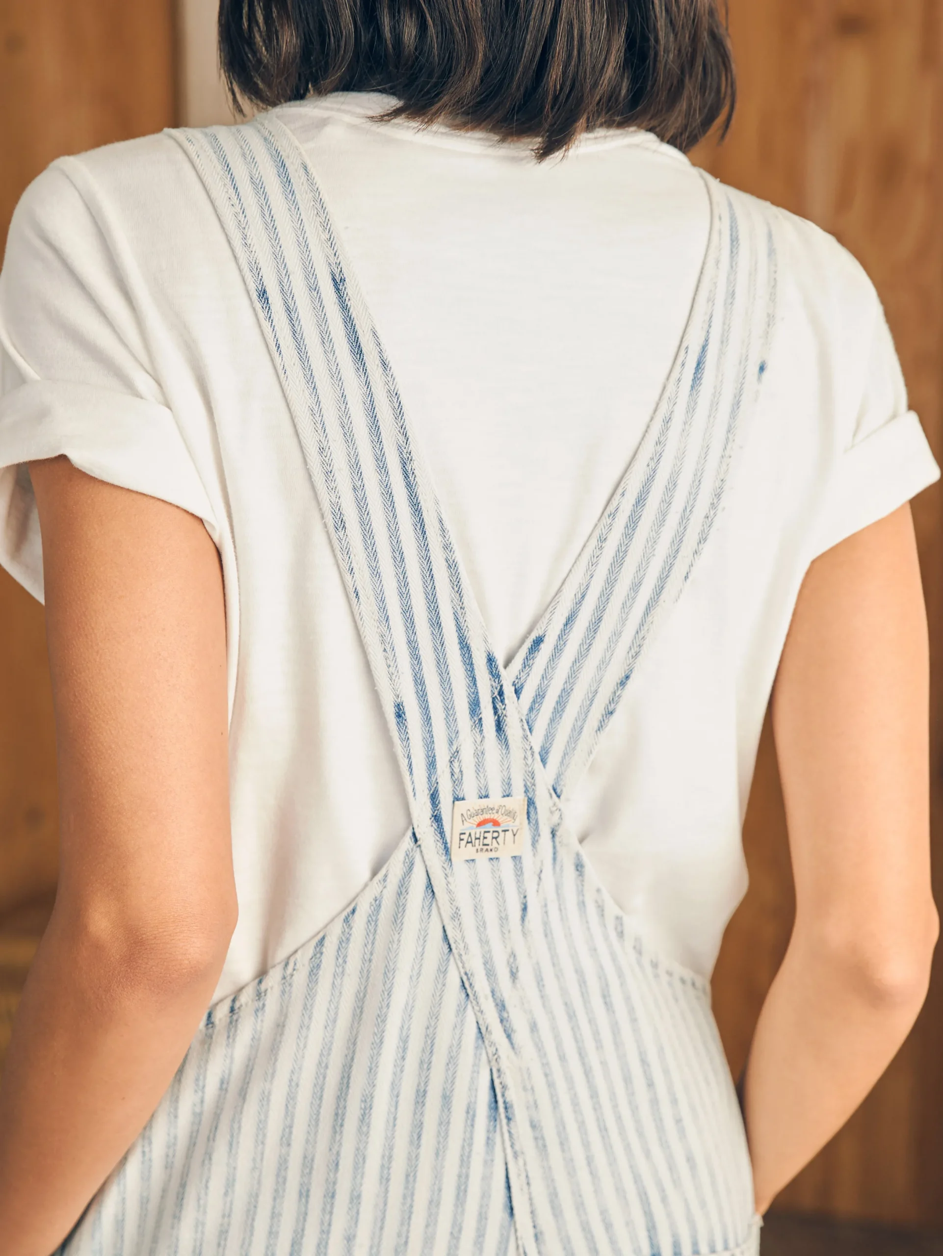 Women Faherty Brand Topsail Straight Leg Overall -
