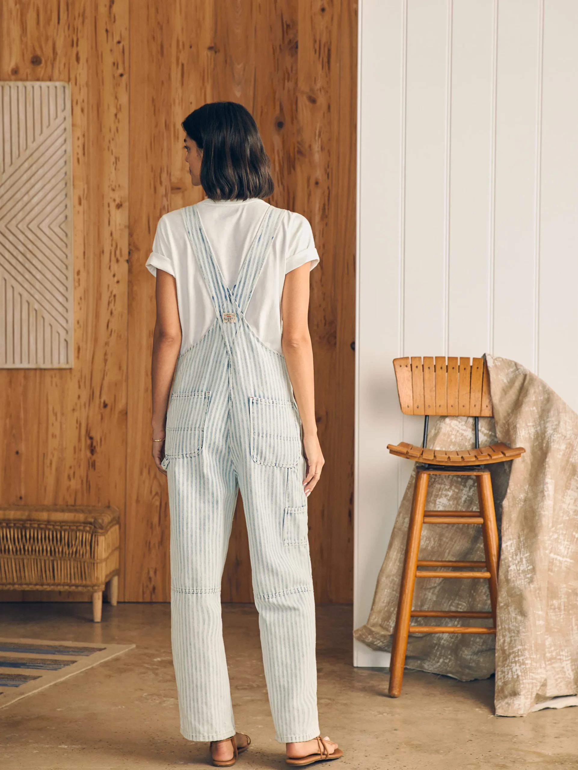Women Faherty Brand Topsail Straight Leg Overall -