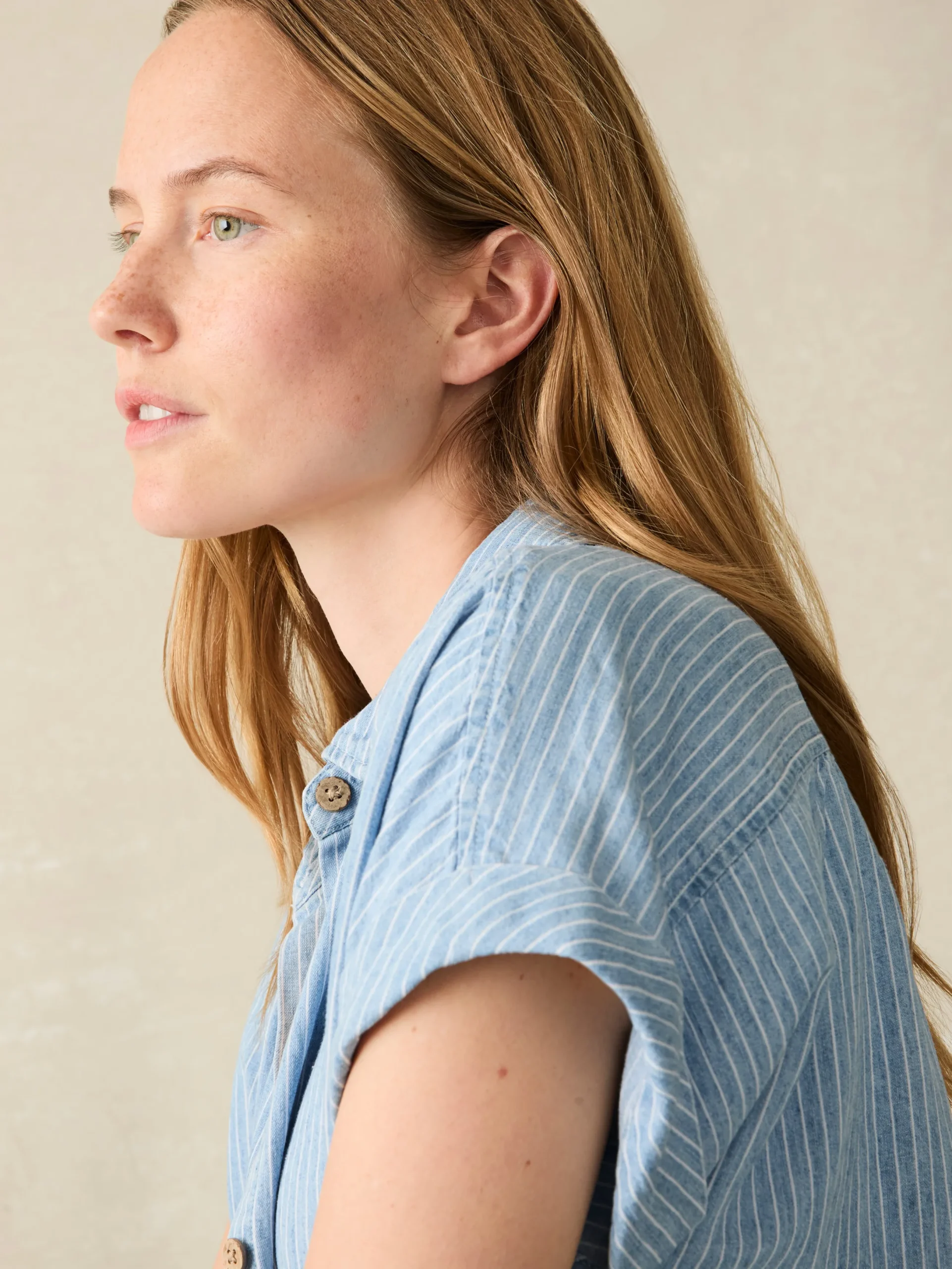 Women Faherty Brand Tried & True Breeze Shirt -
