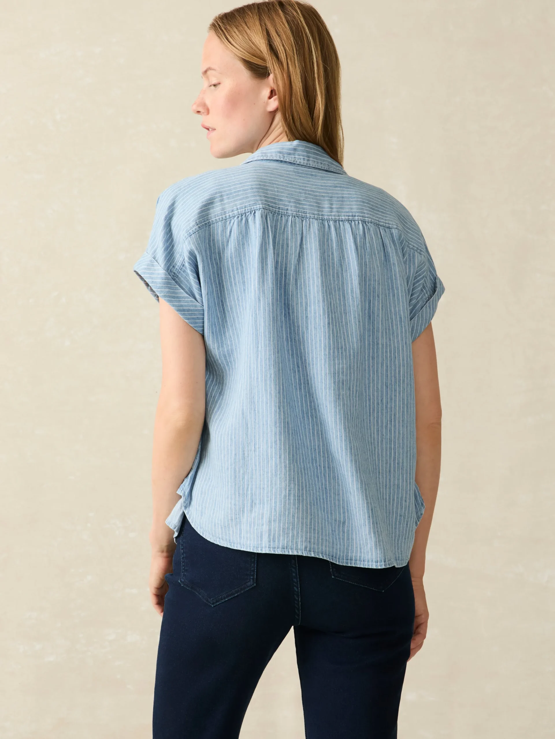 Women Faherty Brand Tried & True Breeze Shirt -