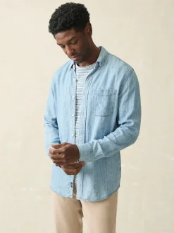 Faherty Brand Tried & True Chambray Shirt (Tall) -