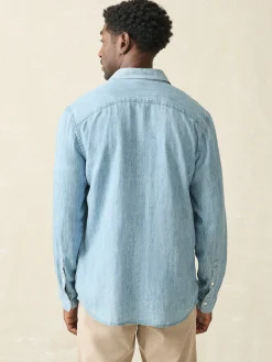 Faherty Brand Tried & True Chambray Shirt (Tall) -