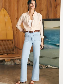 Women Faherty Brand Tried & True Chambray Shirt -