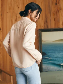 Women Faherty Brand Tried & True Chambray Shirt -