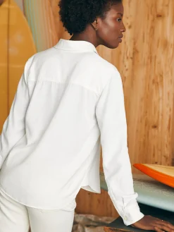 Women Faherty Brand Tried & True Chambray Shirt -