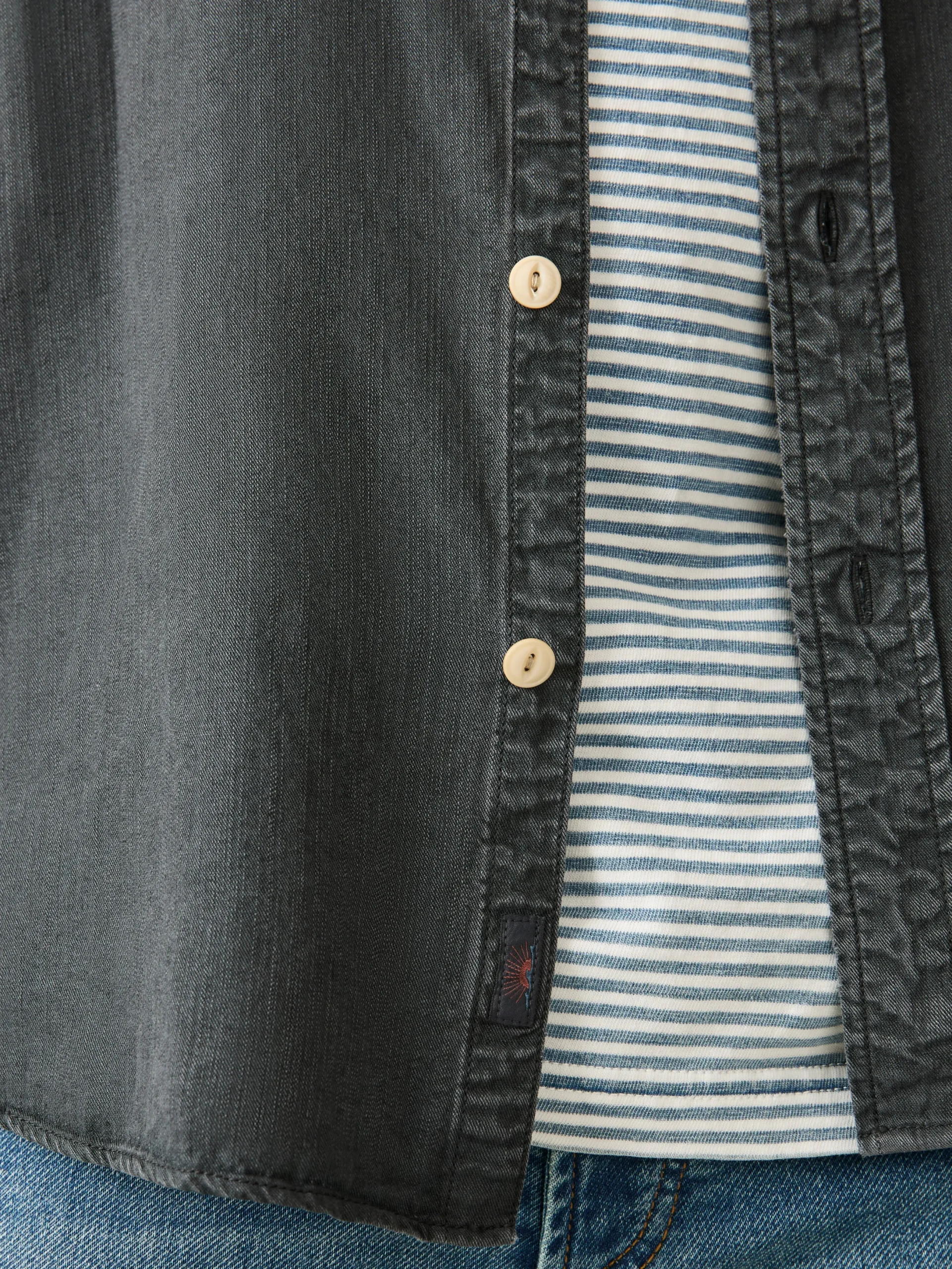 Faherty Brand Tried & True Chambray Workshirt -