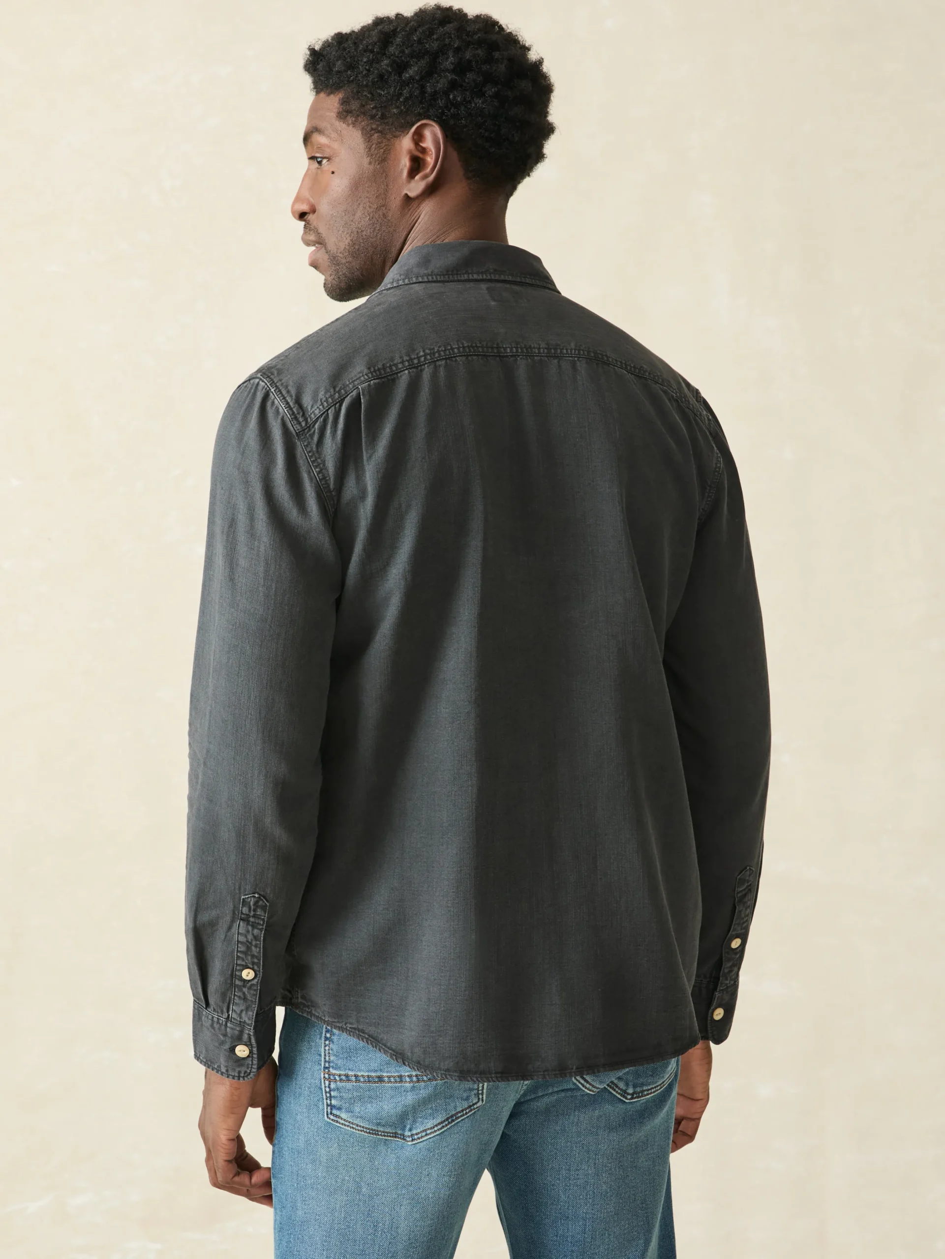 Faherty Brand Tried & True Chambray Workshirt -