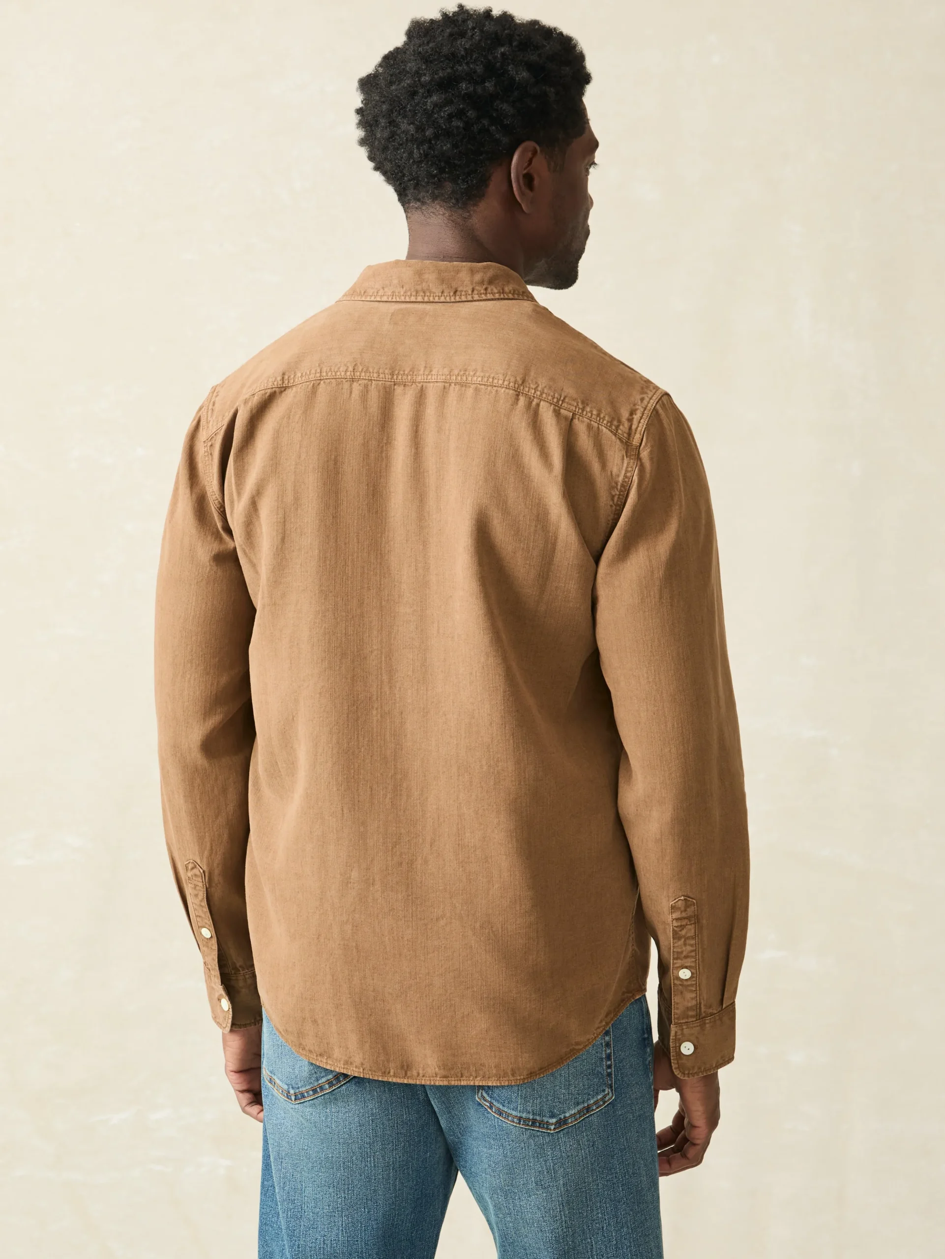 Faherty Brand Tried & True Chambray Workshirt -