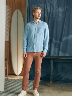 Faherty Brand Tried & True Chambray Workshirt -