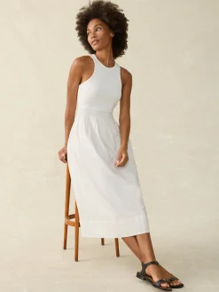 Women Faherty Brand Tropical Cotton Ribbed Tank Dress -